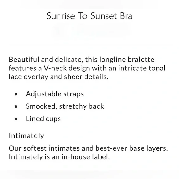 Free People- Sunset To Sunrise Bralette - Picture 5 of 5